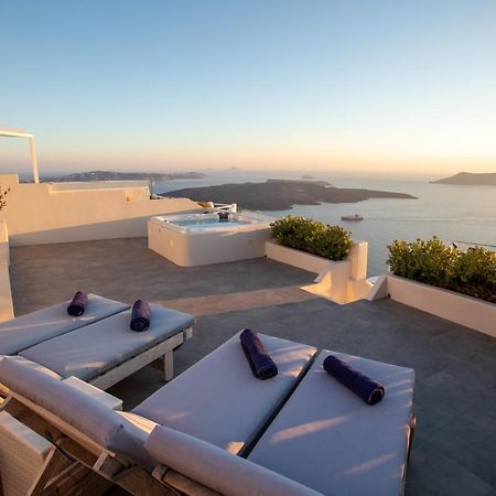 Sunset View Villa Santorini - With Outdoor Jacuzzi Firostefani Exterior photo